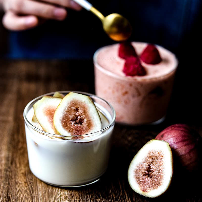 Heat resistant glass pudding cup Café Ave Jiadol Affogato coffee cup dessert glass with small pastry bowl