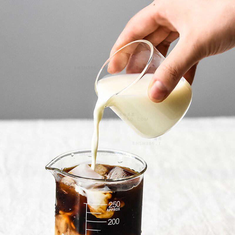Heat-resistant glass with mouth small milk cup cafe with creamer cup honey cup maple syrup chocolate sauce cup