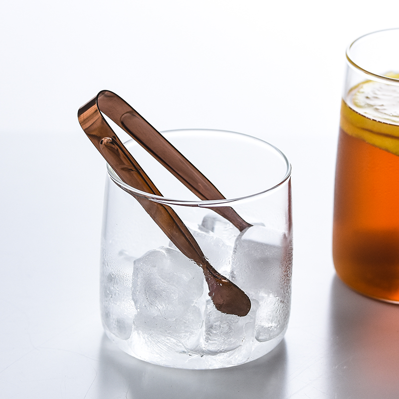 Rose Gold Stainless Steel Ice Clip Squared Sugar Clip Mini Candy Clip Food Clip Café Café Tabletop Little Clip