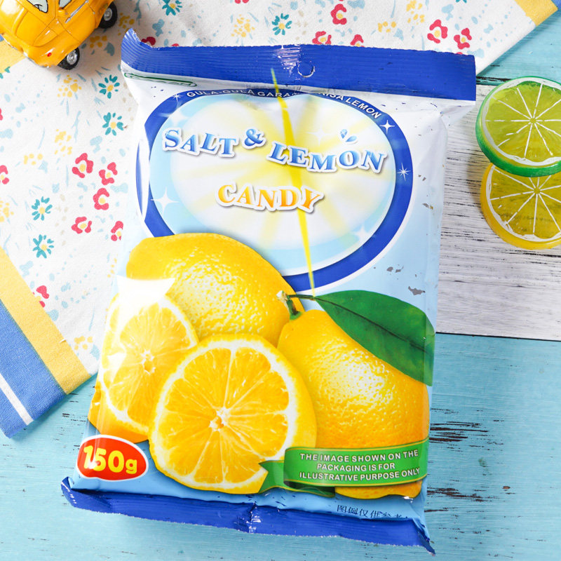 Can Consign Salty Lemon sugar supplement Salt Candy 150g Water Fructose Hard Sugar Office Casual Delicious Snacks
