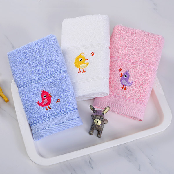 洁丽雅 纯棉 儿童毛巾*3条 聚划算+天猫优惠券折后￥15.9包邮（￥18.9-3）3种套色可选 送专用洗衣液