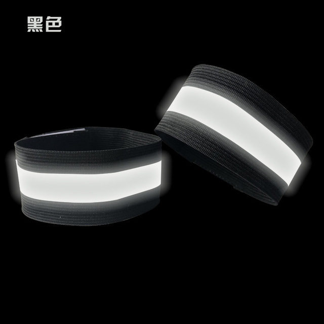 Outdoor sports reflective bracelet Traffic safety cycling light-emitting belt Arm reflective strip fluorescent foot ring elastic band