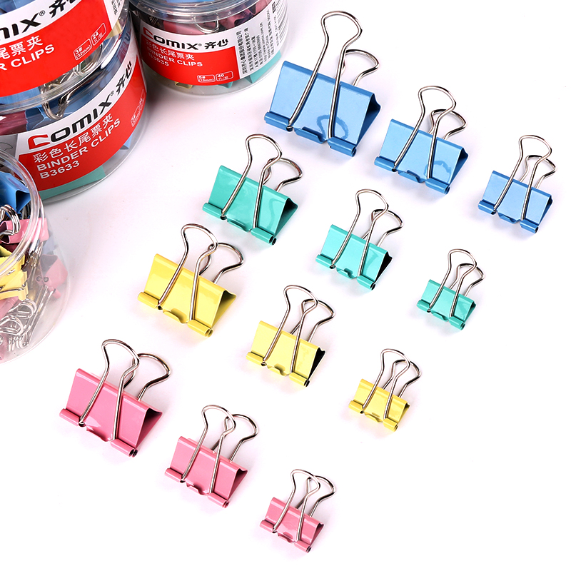 DOVETAIL CLIP SMALL NUMBER STUDENTS WITH CLIP PAPER SMALL FRESHENING STATIONERY SUPPLIES IRON CLIPS FINANCIAL FIXED BILL INVOICE MULTIFUNCTION BIG LONG TAIL CLIP TICKET CLIP BUTTERFLY CLIP PINEAL CLIP FOLDER FOLDER