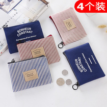 Hand holding short Minimalist Cloth Art Small Wallet Girl Bag Bag Student Mini Key Coin Cell Phone Zero Wallet Zero Money Bag