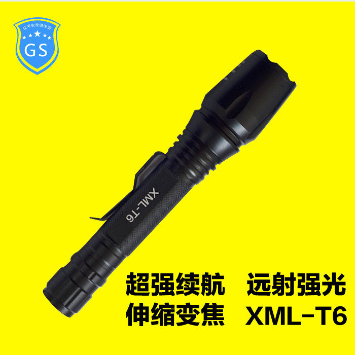 Strong light flashlight rechargeable LED long-range self-defense mini super bright T6 household torch light for outdoor riding