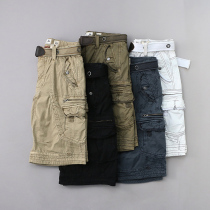 Bull stock another wave of foreign trade mens clothes 50% Pants Coarse multiple pockets casual Heavy washout big code male shorts