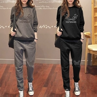 Утепленная толстовка, демисезонный комплект, хлопковый спортивный костюм для отдыха, 2022, большой размер