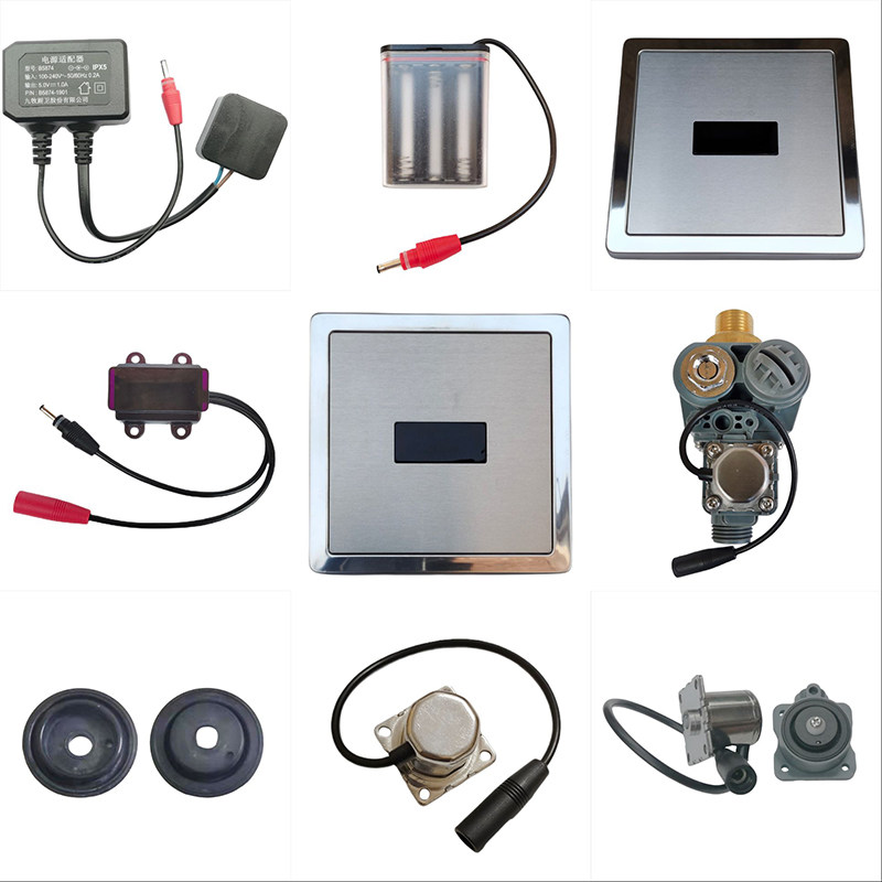 Joemu 52E2029 concealed induction urination flushometer accessories induction window module solenoid valve diaphragm battery box