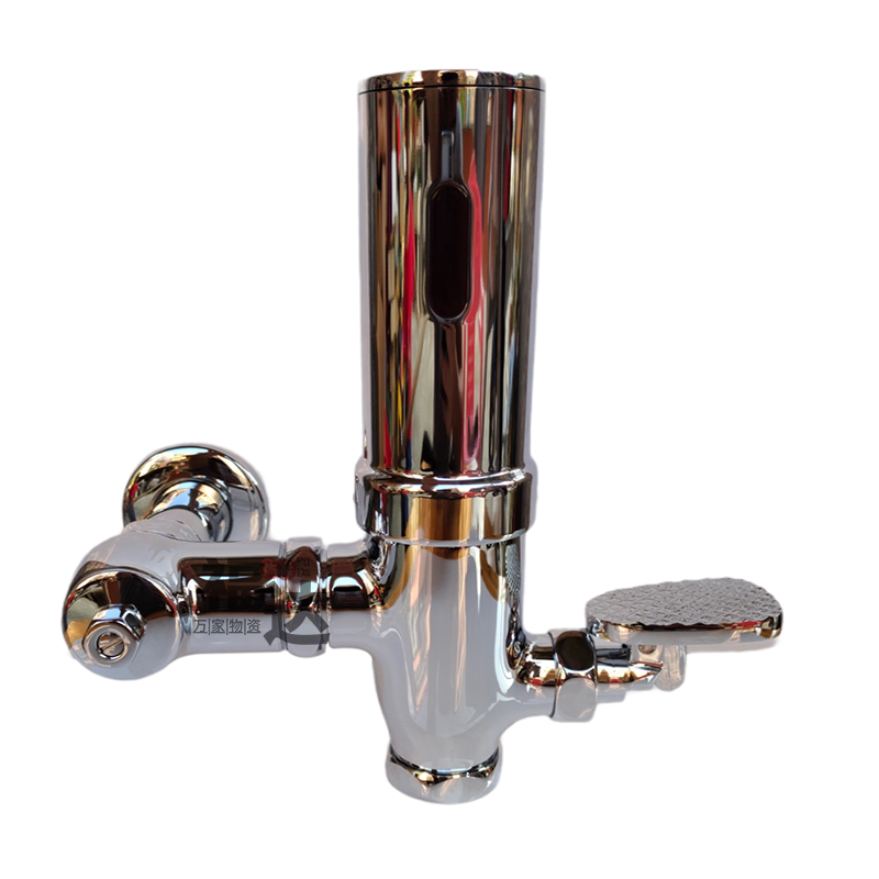 Surface mounted with foot-operated induction flush valve public toilet squatting urinal integrated induction flusher squatting pit stool valve