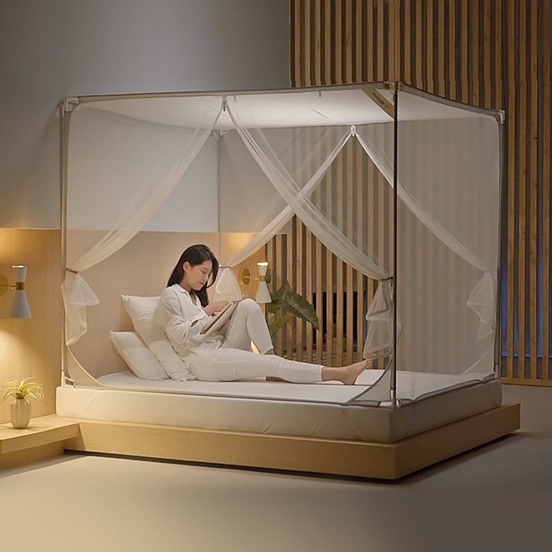 Mosquito nets Home Jane about 2022 New free installation Rover encryption Child anti-fall bracket Bedroom Mongolia bag wz