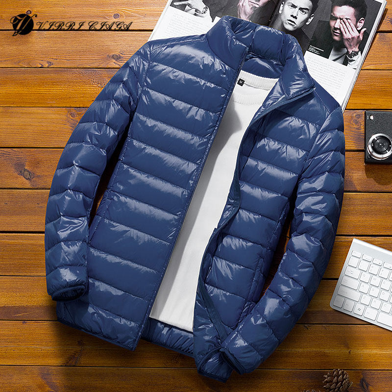 Down jacket men's short Korean version trend autumn and winter new youth light top handsome versatile men's hooded jacket