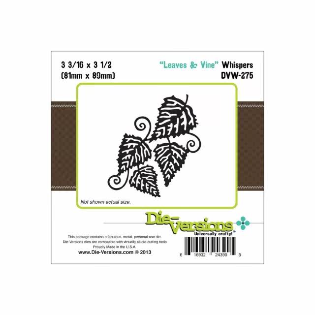 Die-Versions Cutting Template DVW-275 Vine Leaf