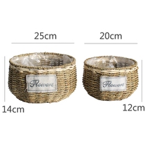 Grass choreograpes basket vines Flower Pots Creativity Handmade Weaving Fields Garden Flower Arrangements Green Loo Multimeat Decorative Willow SWING PIECE BASKET