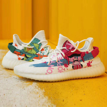 Hand-painted shoes customized One Piece 350 V2 coconut Japanese color-changing anime Chopper Zoro sneakers