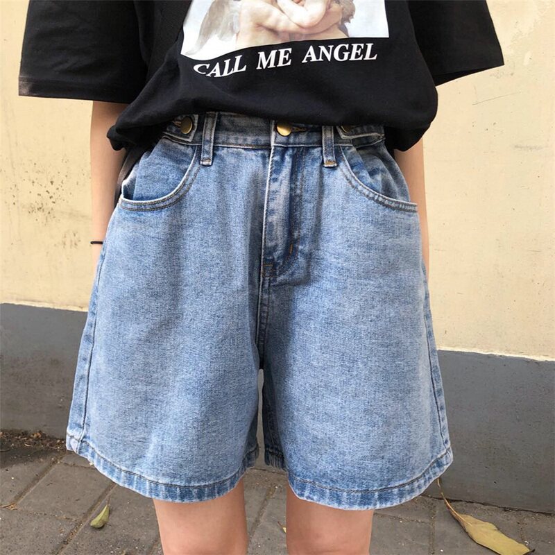 Small sub-denim shorts female summer 2021 new micro-fat pear shaped loose with slim 100 hitch 50% 50% pant wave
