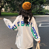 2019 Autumn New loose long sleeve T-shirt female Korean student coat base shirt early autumn clothes tide