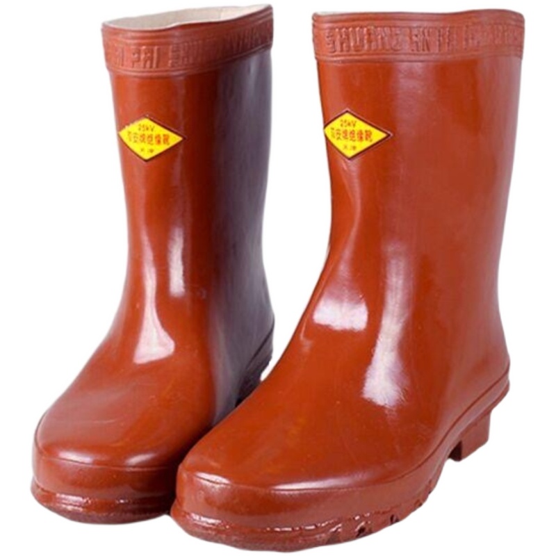 25KV high voltage insulating shoes Shuangan brand electrician safety insulation regular electrician shoes 10KV insulating rain boots labor insurance shoes
