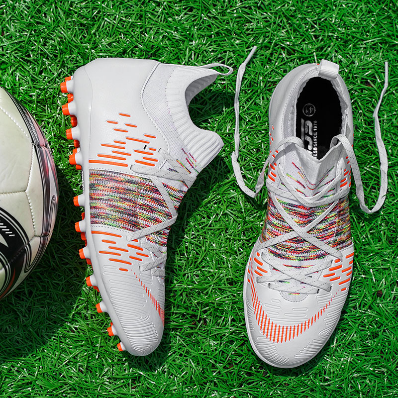 C Ronaldo's new football shoes for men and women high tube assassin K long broken TF short AG nails children's students adult breathable training shoes