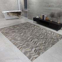 Modern light luxury handmade cowhide stitching carpet Nordic living room sofa bedroom bedside blanket horse fur floor mat