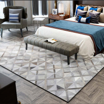 Modern wind light luxury hand-made dairy skin rug Nordic living room sofa bedroom side blanket fur mat