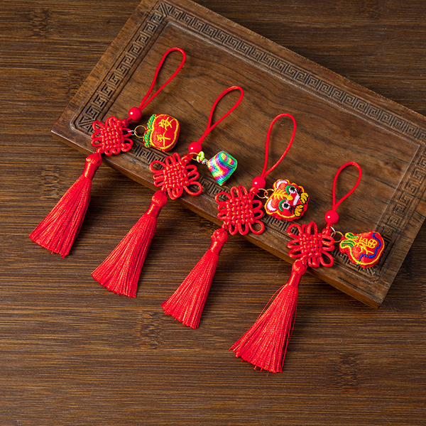 Dragon Boat Festival Small Incense Sachet Pendant Chinese Knot Zongzi Tiger Ornament Phone Chain Keychain Bag Accessory Pendant
