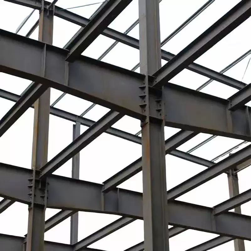 Steel structure frame building grid project light steel structure workshop design and processing export steel beams and columns