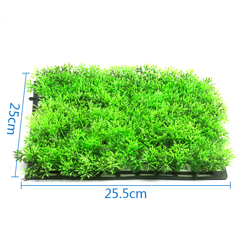 Fish tank landscaping fish tank decoration simulation turf W610 length and width 25cm plastic lawn artificial turf lawn