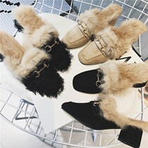 Woolly shoes women 2018 autumn new fashion flat shoes