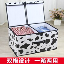 Household cloth cover foldable storage box for clothes