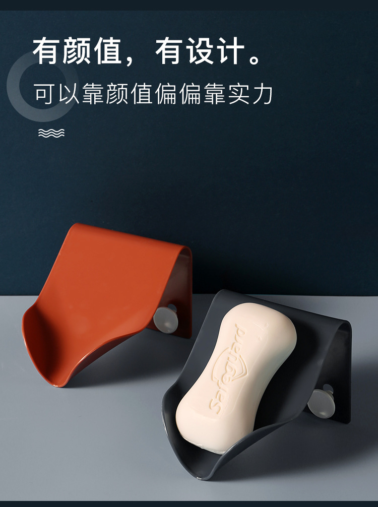 日式 创意沥水浴室香皂盒免打孔 图2