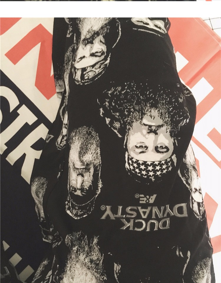 Mỹ vịt retro triều đại cá tính rock đường phố khiêu vũ giản dị phần mỏng nhà quần quần ngủ quần thể thao