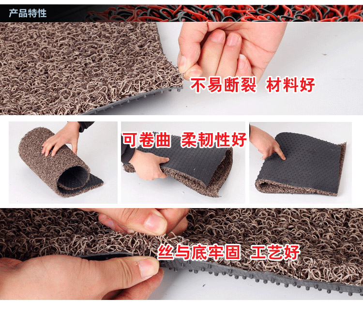 dây phòng tắm bao vây pad thảm chùi chân thảm thảm xe thân thiện với môi có thể được cắt DIY web trượt cỏ - Thảm thảm ngủ văn phòng