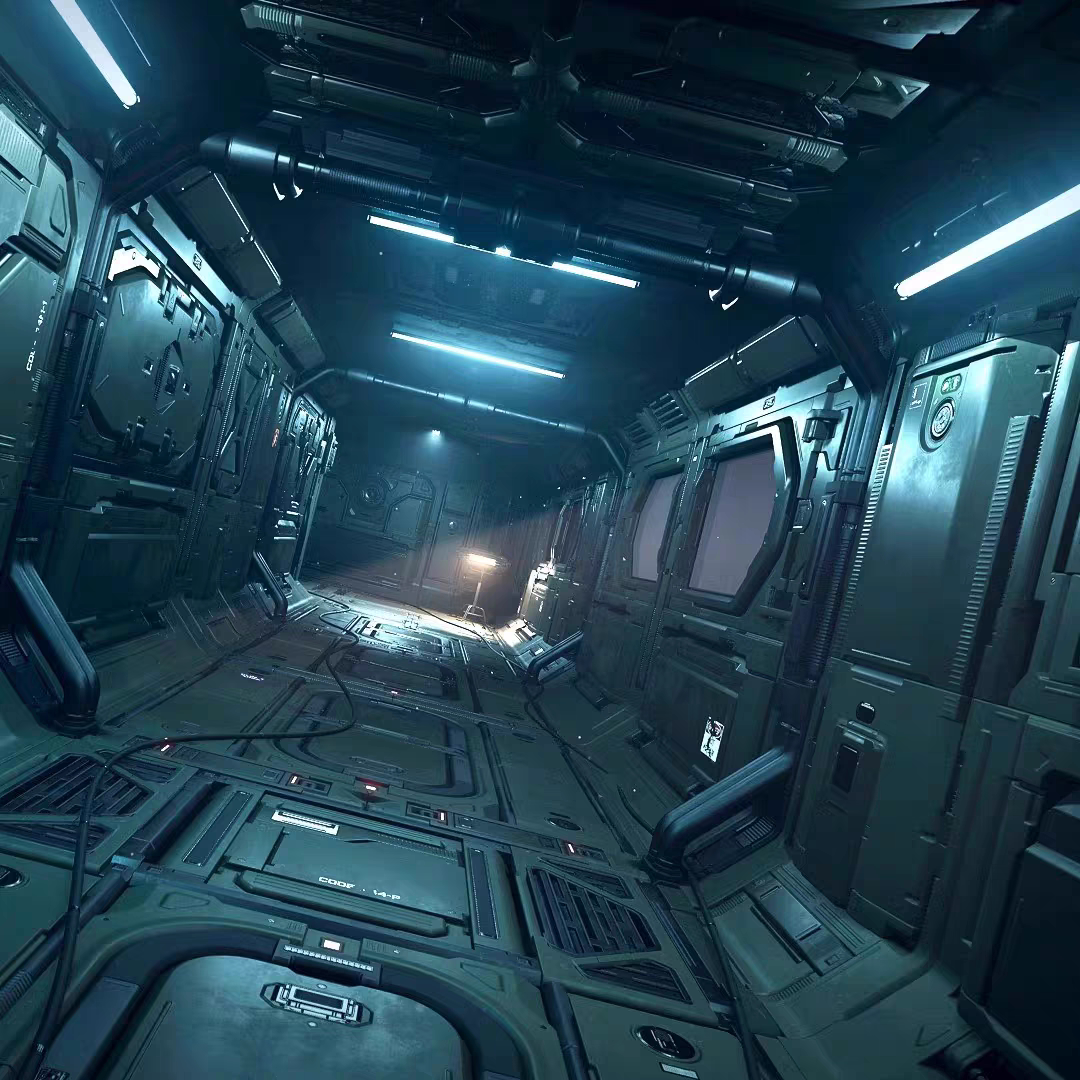 UE4UE5科幻宇宙太空飞船内部场景Mars Sanctuary Sci-Fi Modular