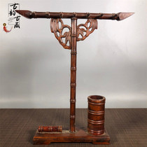 Chinese flower pear hollow engraving bamboo pen pen pen pen pen pen pen room Sitreasure collection