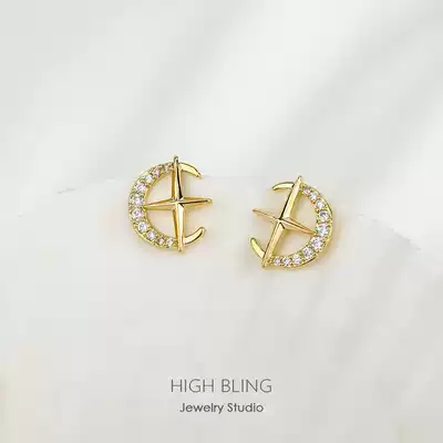 Must enter the mosquito coil ear clip without ear hole female beauty less Warrior zircon earrings silver pin female painless invisible