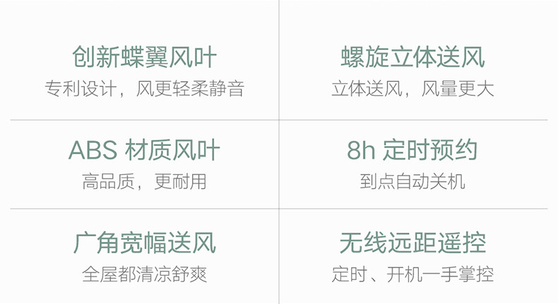 云米 台式静音电风扇 智能遥控版 台地两用 图2