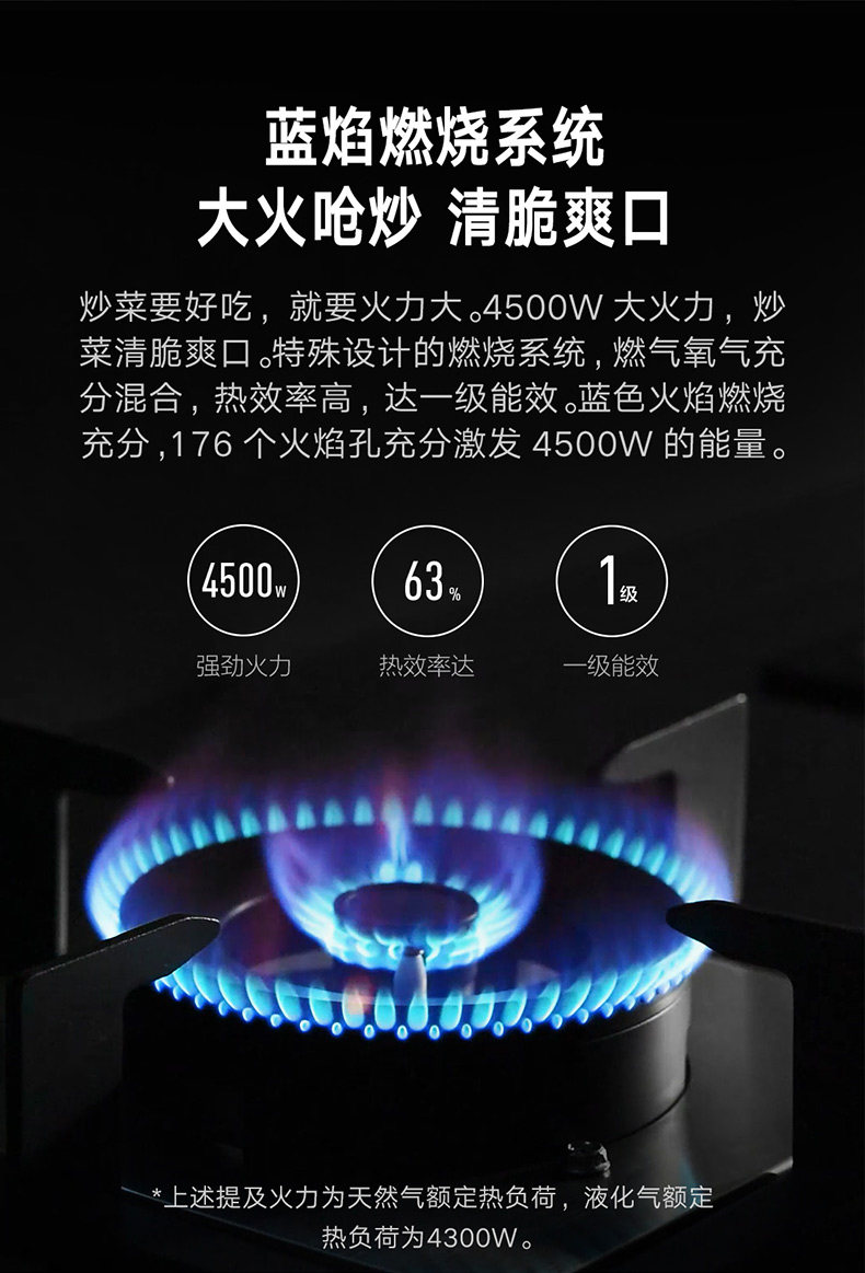 云米 FlashPro 烟机灶具套装 自动升降+超强吸力 4.5KW超强火 图20