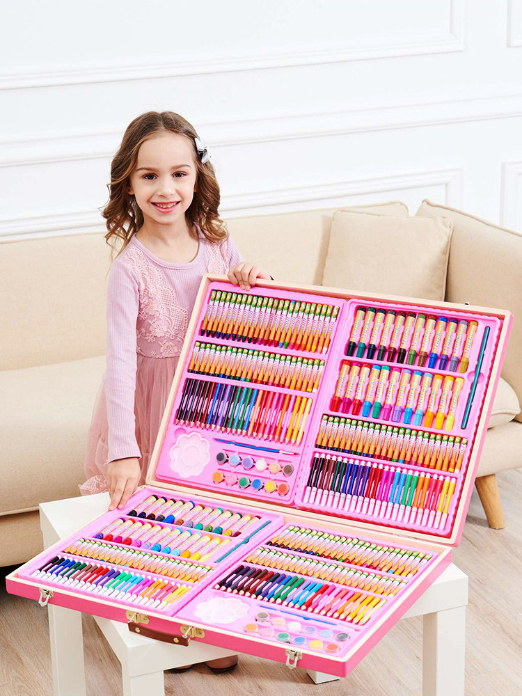 Children's painting watercolor pen School supplies Stationery gift box Students Kindergarten Birthday gift Drawing tool set