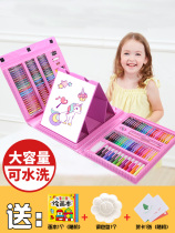 Painting set Combination New Year Childrens gift Brush Color pen Washable painting tools Art school supplies