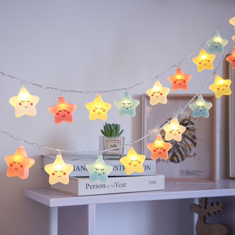 Star clouds small lights bedroom decoration lights children tent lights room birthday hanging lights festival kindergarten layout