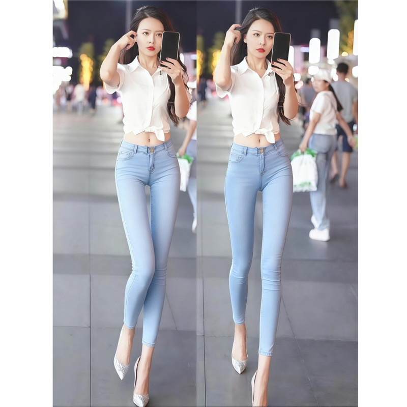 High-Waisted Sexy Peach Butt Jeans for Women, Popular Online, Tight-Fitting, Stretchy, Butt-Lifting, Cropped Skinny Pencil Pants High-Waisted Sexy Peach Butt Jeans for Women, Popular Online, Tight-Fitting, Stretchy, Butt-Lifting, Cropped Skinny Pencil Pants