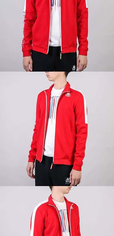 KAPPA Kappa back to back jacket nam 2018 mùa thu mới giản dị thể thao đứng cổ áo khoác K0852WK01