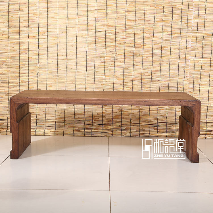 Zheyutang dwarf piano table mat floor resonance guqin table solid wood tatami coffee table balcony bay window table Zen Chinese study table