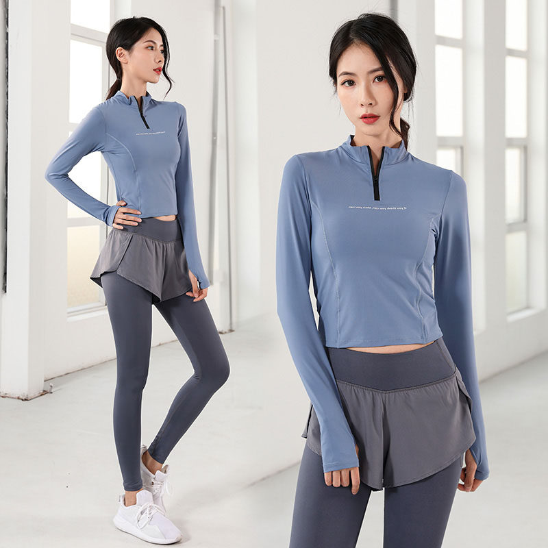 Yoga clothes women's set spring and autumn professional indoor gym running clothes net red slim fast dry sports suit