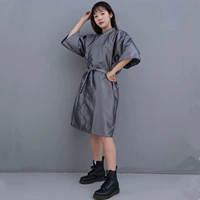 Серое платье