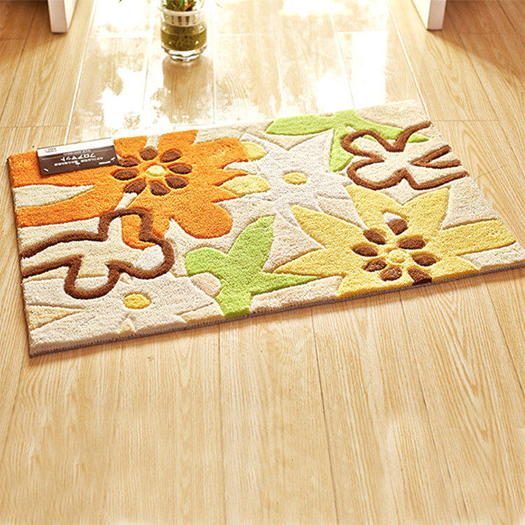 Encryption acrylic fiber back Living room bedroom carpet floor mat Door mat
