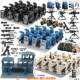 Domestic Building Block Special Forces Military Figures Swat Armed War Wolves Equipment Base Assembly Educational Toys for Boys