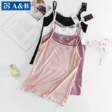 Кружевной шелковый приятный телу летний топ с чашечками, приталенный тонкий жилет, по фигуре