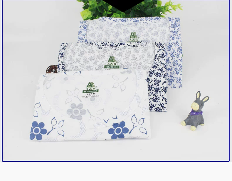 Ab đồ lót nữ trung niên đồ ngủ của phụ nữ áo không tay 100 cotton mẹ áo len lỏng mùa xuân và mùa hè mỏng phần quần áo nữ