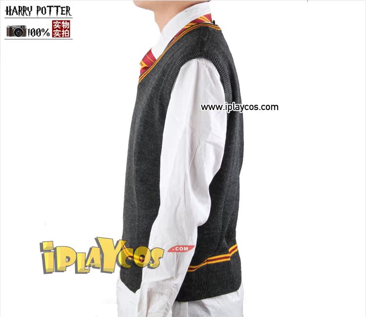 2017 hot Harry Potter đồng phục học sinh Gryffindor vest áo len áo len nam V-Cổ vest